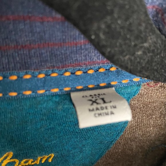 Robert Graham Brown Pullover Mock Neck Half Zip Cardigan| Men's Large - Picture 5 of 6